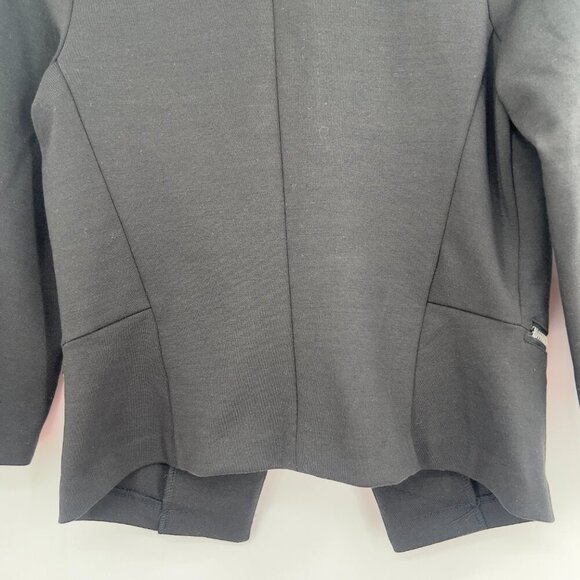 GUESS Women’s Black Open Front Blazer Jacket with Zipper Pockets - Size Small - Picture 6 of 10
